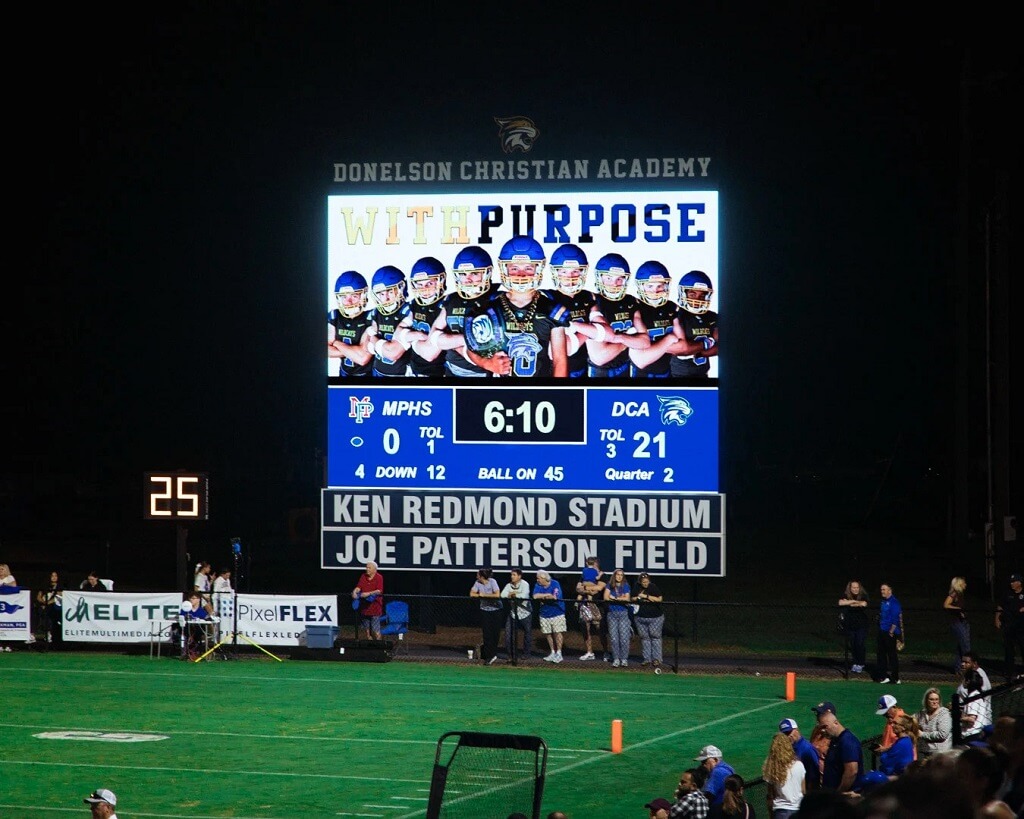digital video football score board
