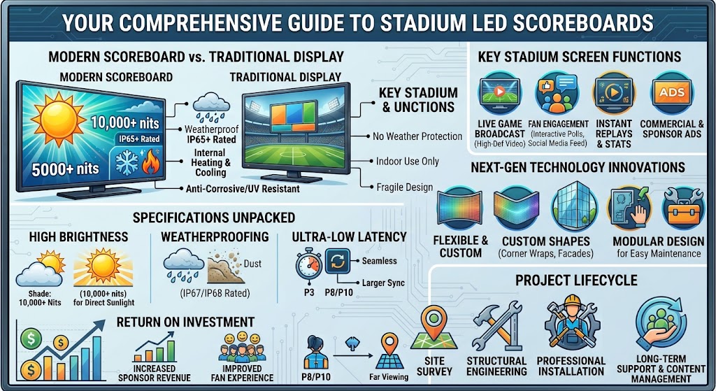 Guide to Stadium Scoreboards