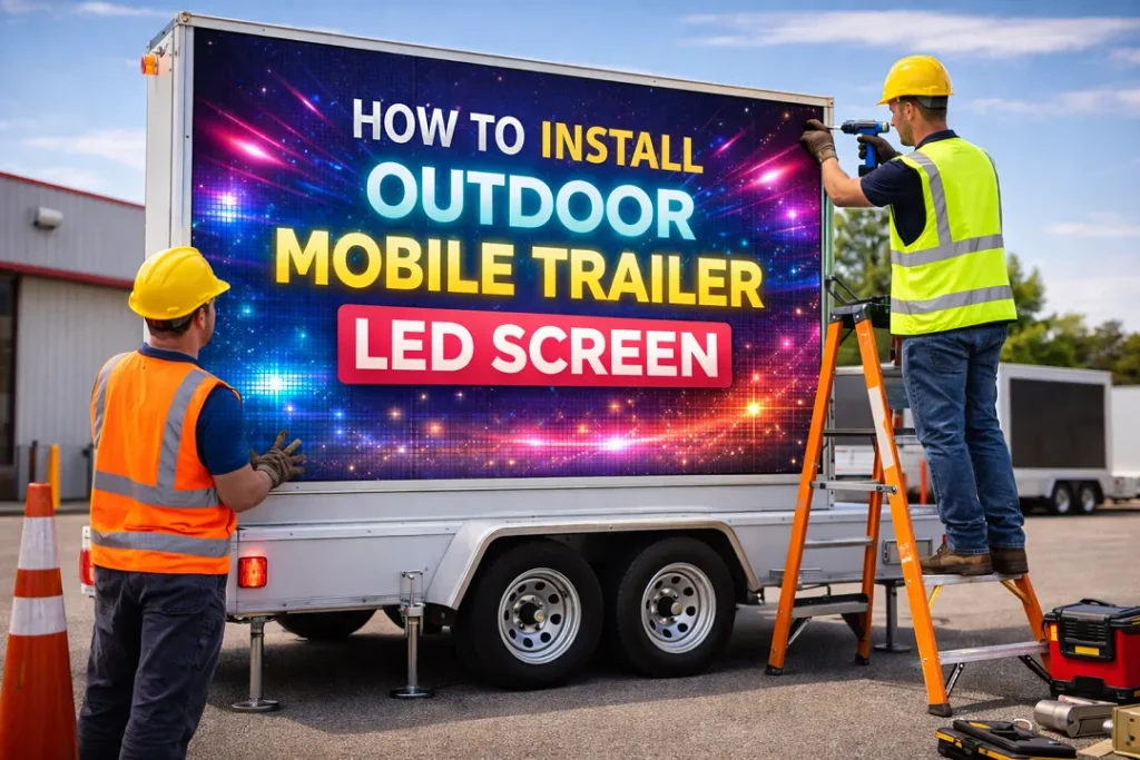How to Install Outdoor Mobile Trailer LED Screen