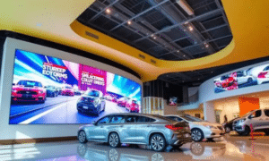 LED screens for car dealerships showroom video wall
