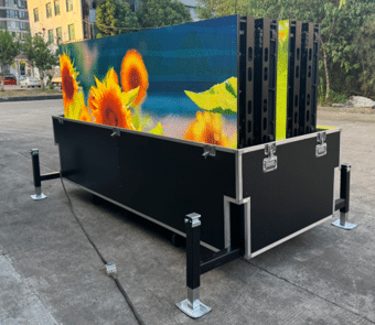 Flight Case Display Screen Front View