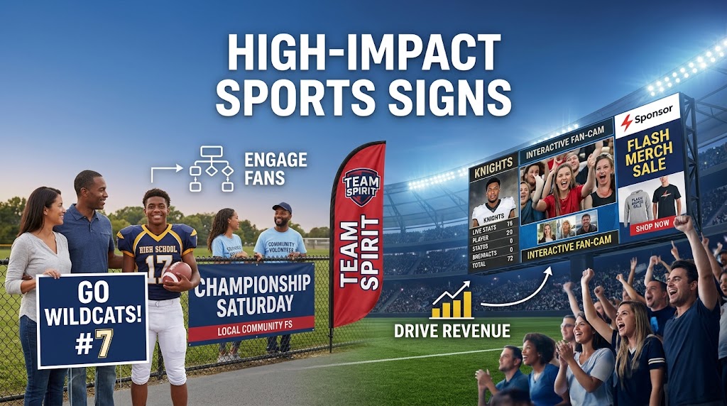 high impact sports signs
