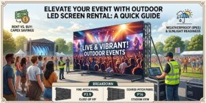 outdoor led screen rental